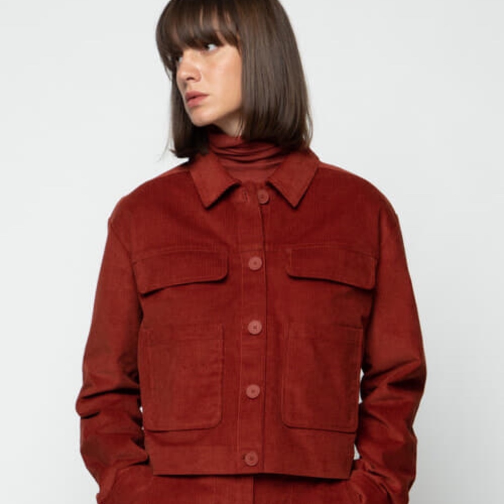 OAK + FORT Jacket -  Like new! XS - Vibrant color